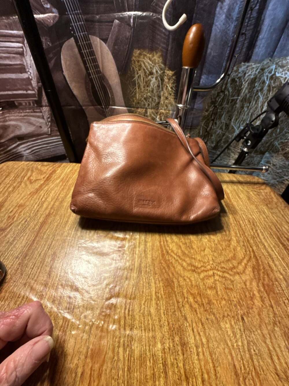 Margot New York Brown Leather Crossbody Bag